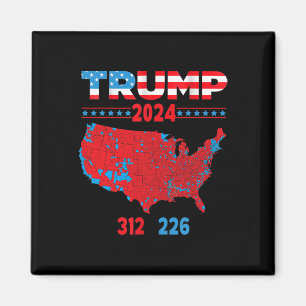 2024 Valtrast i Karta 312 Röda 2024 Valsedlar Magnet