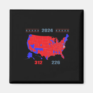 2024 Valtrast i Karta 312 Röda 2024 Valsedlar Magnet