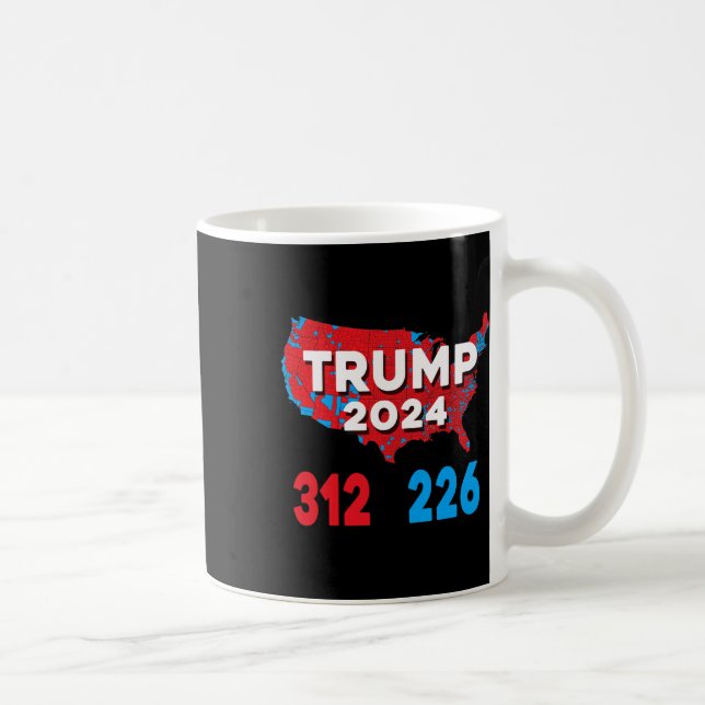 2024 Valtrast i Karta 312 Röda valet 2024 Res Kaffemugg (Höger)