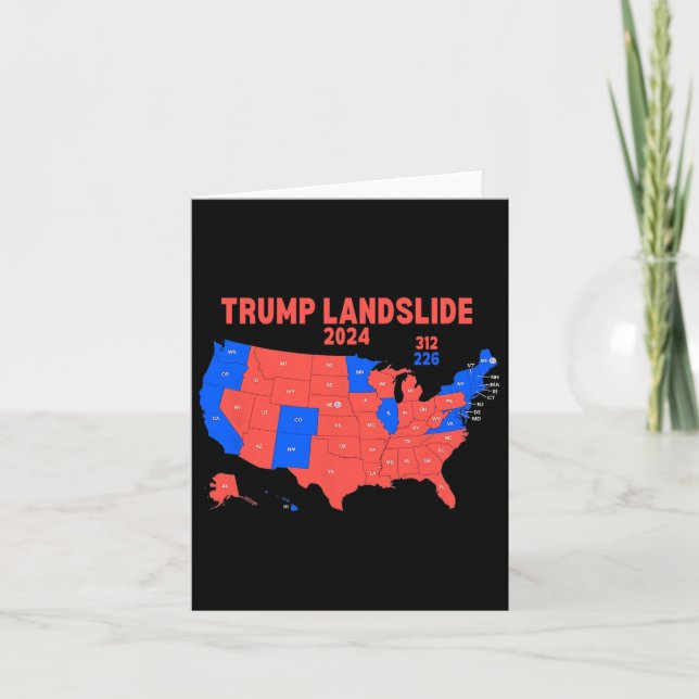 2024 Valtrump i Karta 312 Landdiag Kort (Framsida)