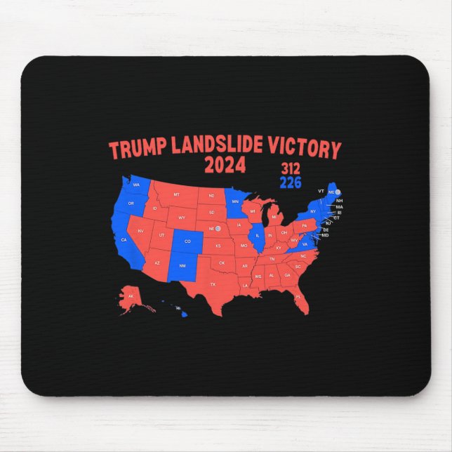 2024 Valtrump i Karta 312 Trump Landglide Musmatta (Framsidan)