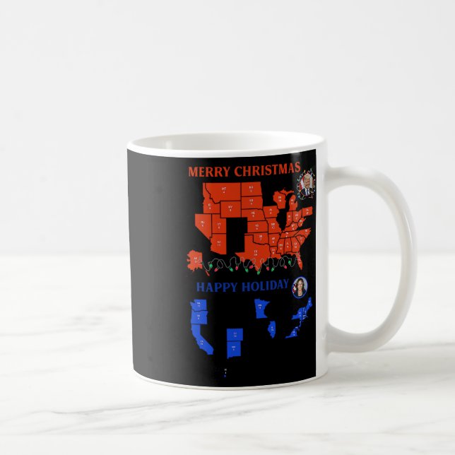 2024 Valtrumplandning i Karta God jul Kaffemugg (Höger)