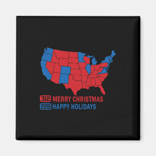 2024 Valtrumplandning i Karta God jul Magnet