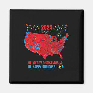 2024 Valtrumplandning i Karta God jul Magnet