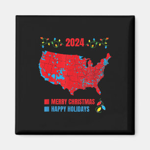 2024 Valtrumplandning i Karta God jul Magnet