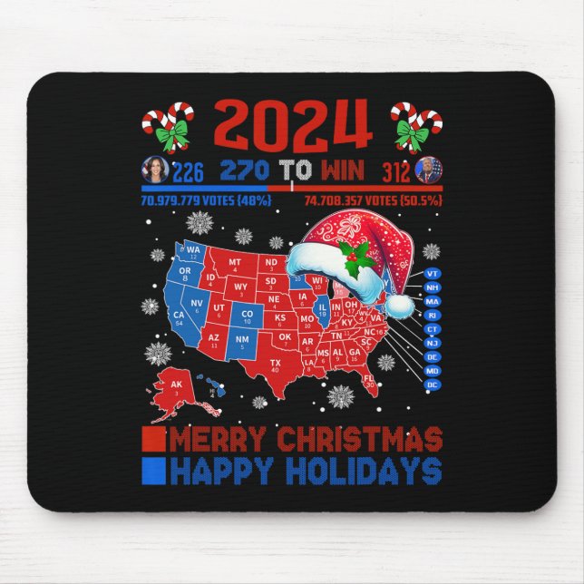 2024 Valtrumplandning i Karta God jul Musmatta (Framsidan)
