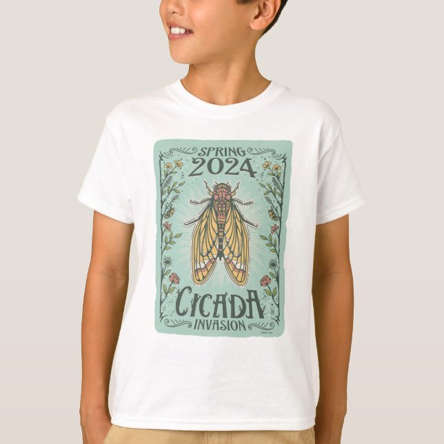2024 Vår Cicada Invasion T Shirt (Framsida)