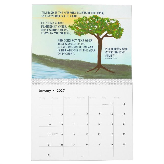 2024 Var inte orolig månadskalender Kalender (Jan 2027)