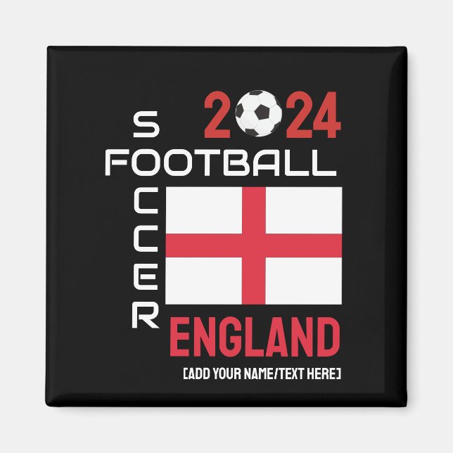 2024 VARJE ÅR ENGLANDS anpassade fotbollsnamn Magnet (Framsidan)