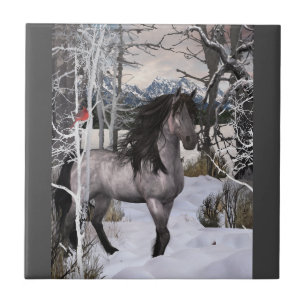2024 Winter Önskemål Horse Kakelplatta