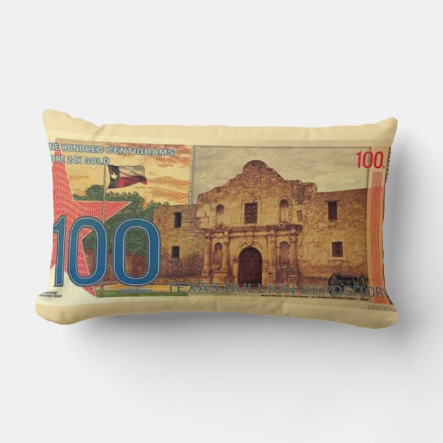 2025 100 Centigram Gold Aurum Texas The Alamo  Lumbarkudde (Framsida)