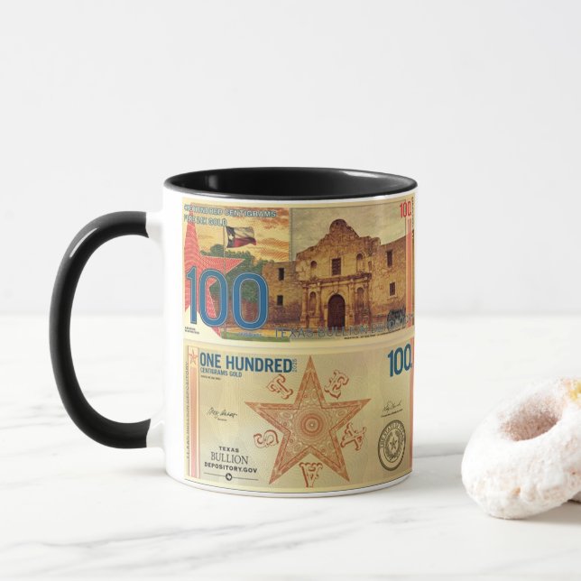 2025 100 Centigram Guld Aurum Texas The Alamo   Mugg (Med munk)