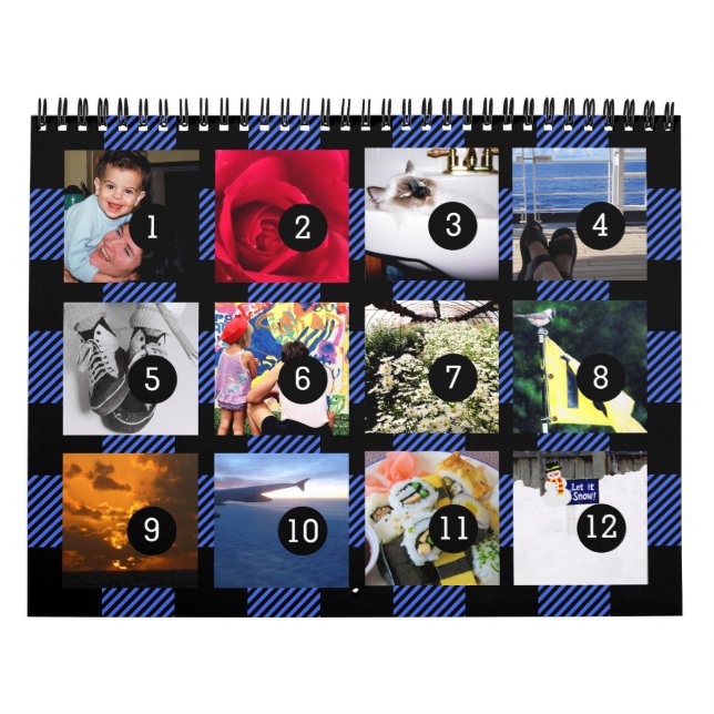 2025 - 12 års egen fotokalender - Buffalo-kontroll Kalender (Omslag)