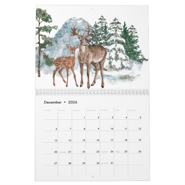 "2025 12-månaderskalender - Snyggt och funktion Kalender (Dec 2026)