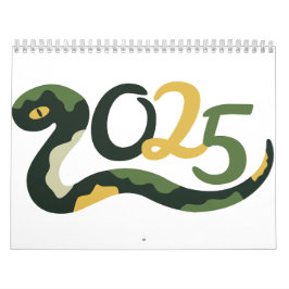 "2025 12-månaderskalender - Snyggt och funktion Kalender