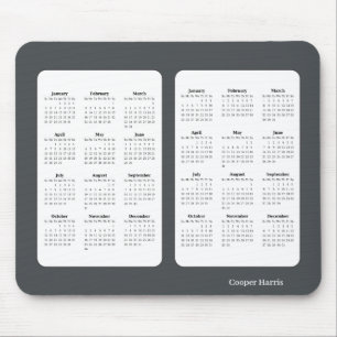2025-2026 års Basic Black and White Calendar Musmatta