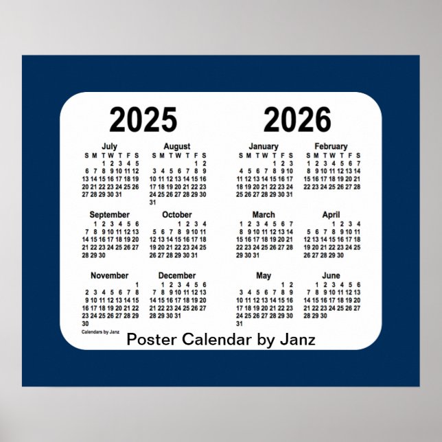 2025-2026: Blåskolekalendern från Janz Poster (Framsidan)