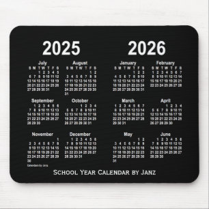 2025-2026 Neon White School Calendar från Janz Musmatta