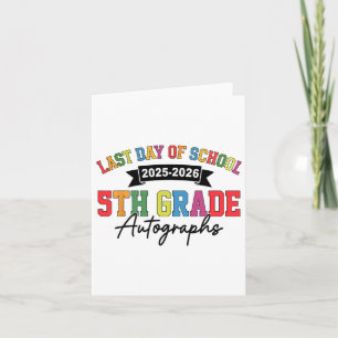 2025-2026 Skolautografdagen 5:e Klass G Kort