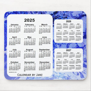2025-2027 blåttgalax 3 år kalender vid Janz Musmatta