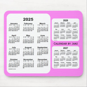 2025-2027 Violet 3 Year Calendar by Janz Musmatta