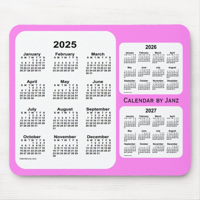 2025-2027 Violet 3 Year Calendar by Janz Musmatta (Framsidan)