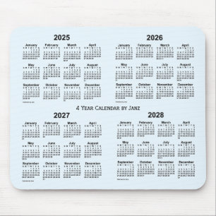 2025-2028 Alice Blue 4 Year Calendar av Janz Musmatta