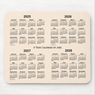 2025-2028 Antique White 4 Year Calendar av Janz Musmatta