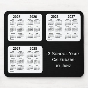 2025-2028 Black Neon School Year Calendars från Ja Musmatta
