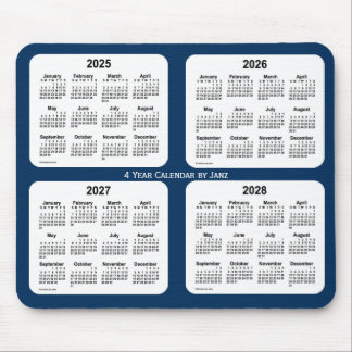2025-2028 Polisbox Blue 4 Year Calendar by Janz Musmatta