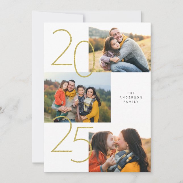 2025 4-kort för bildHelgdag Julkort (Framsida)