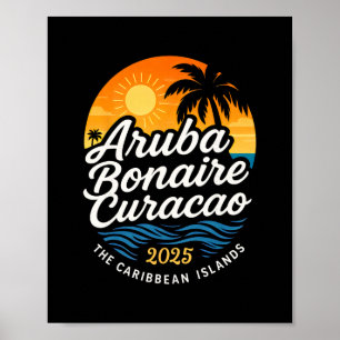 2025 Abc-öarna Aru Bonaire Curacao kryssningsledig Poster
