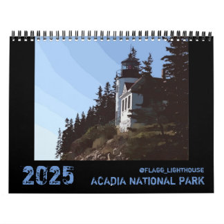 2025 ACADIA NATIONAL PARK CALENDAR KALENDER
