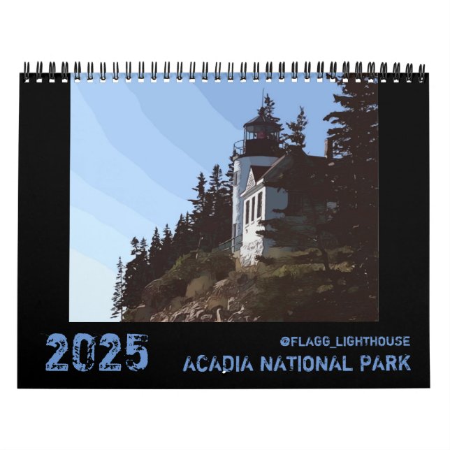 2025 ACADIA NATIONAL PARK CALENDAR KALENDER (Omslag)