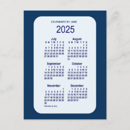 2025 Alice Blue 6 Month Mini Calendar av Janz Vykort