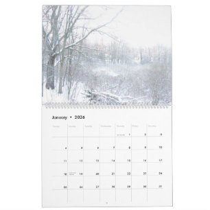 2025 Alla sjöar Landskap och Blommigt Kalender