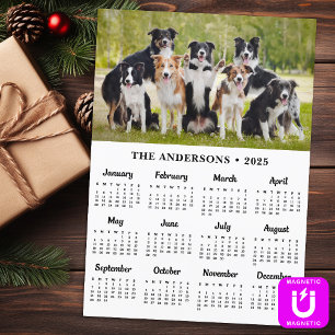 2025-Anpassningsbar för Magnet Pet-Hund i kalender