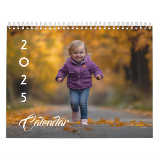 2025 Anpassningsbar Fotoredigerbar text Kalender