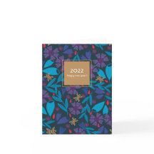 2025 anpassningsbar gott nytt år elegant blommigt