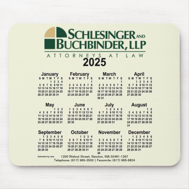 2025 Anpassningsbar Kalender från Janz Musmatta (Framsidan)