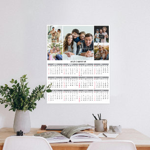2025-Anpassningsbarnas familjekalender för fem fot Poster