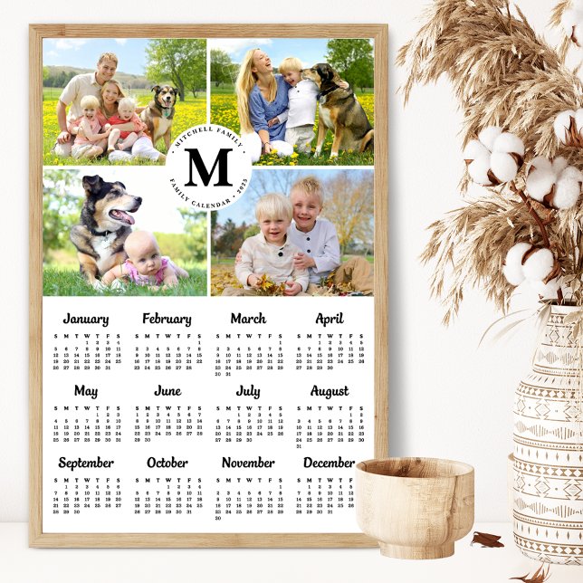 2025-Anpassningsbarnas familjekalender för Photo C Poster (Skapare uppladdad)