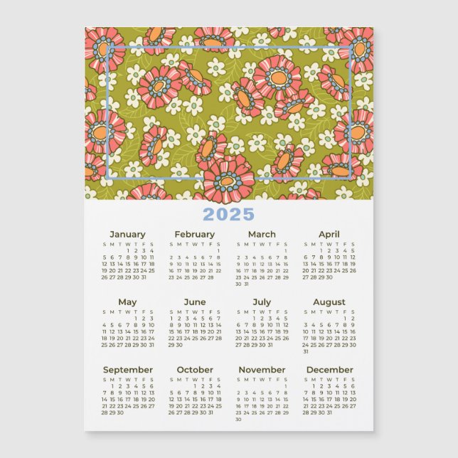 2025-Anpassningsbarnas kalender för Blommigt av fo (Framsida)