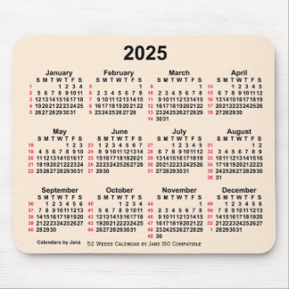 2025 Antique White 52 Weeks ISO Calendar av Janz Musmatta