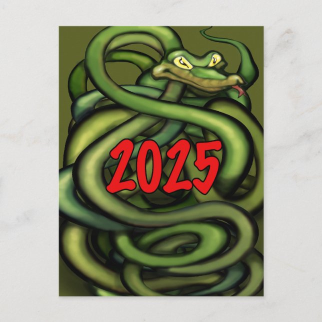 2025 År för Ormkort Vykort (Framsida)