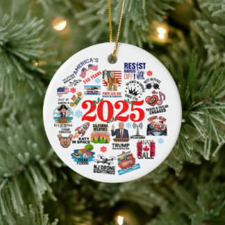 2025 Årets omprövning av julklapp Julgransprydnad Keramik