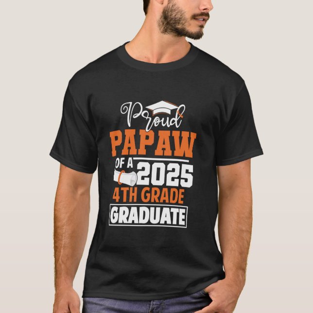 2025 års 4:e Klass-Student-klass av 25 T Shirt (Framsida)