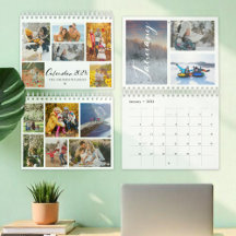 2025 års Anpassningsbar Photo Collage Calendar
