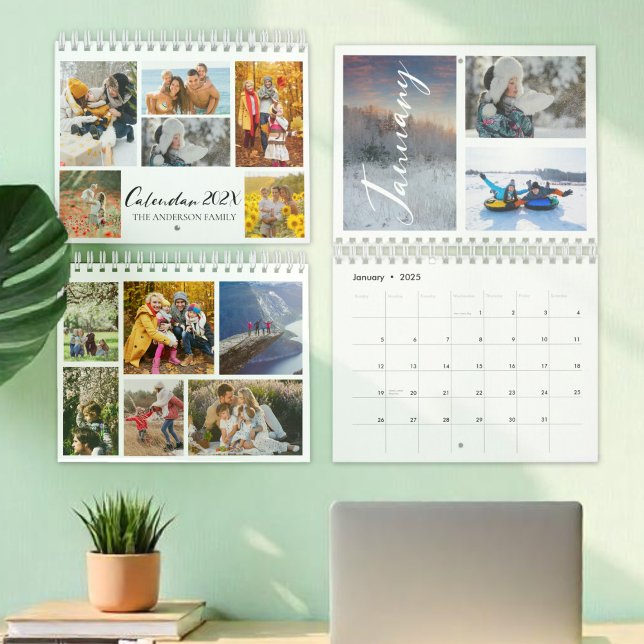 2025 års Anpassningsbar Photo Collage Calendar Kalender (Skapare uppladdad)