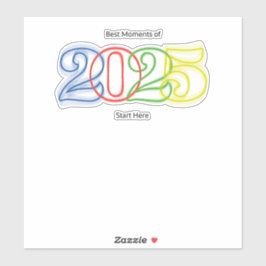 2025 års bästa möte klistermärken